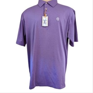 MUST GO - Peter Millar Solid Stretch Plum Jersey Polo ...Size XL